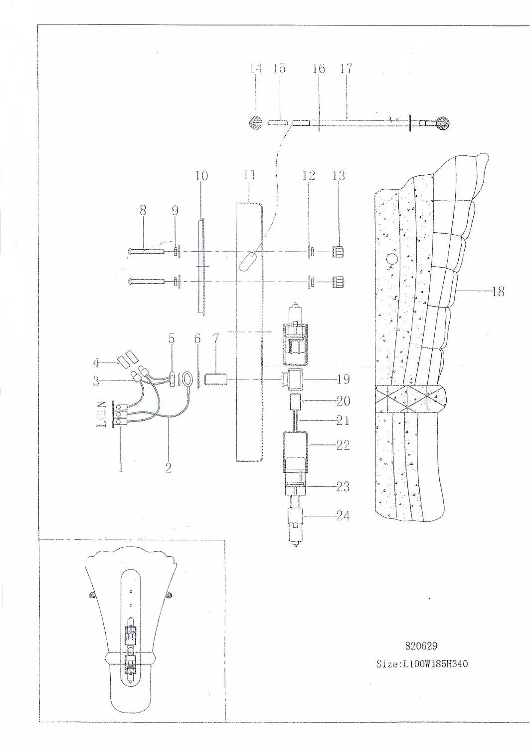 Бра Zucche Lightstar 820629