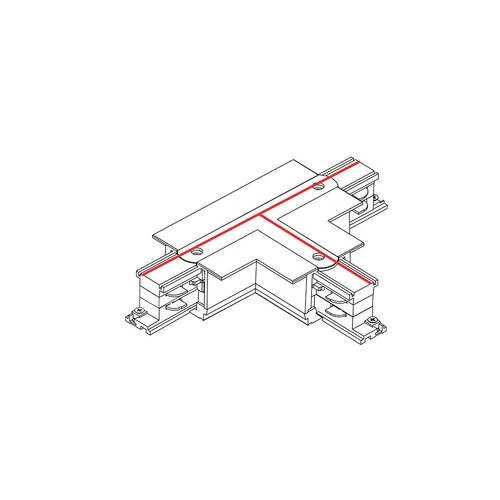 Коннектор для трехфазной трековой системы T-образный левый 1 Nowodvorski Ctls Power Black 8248