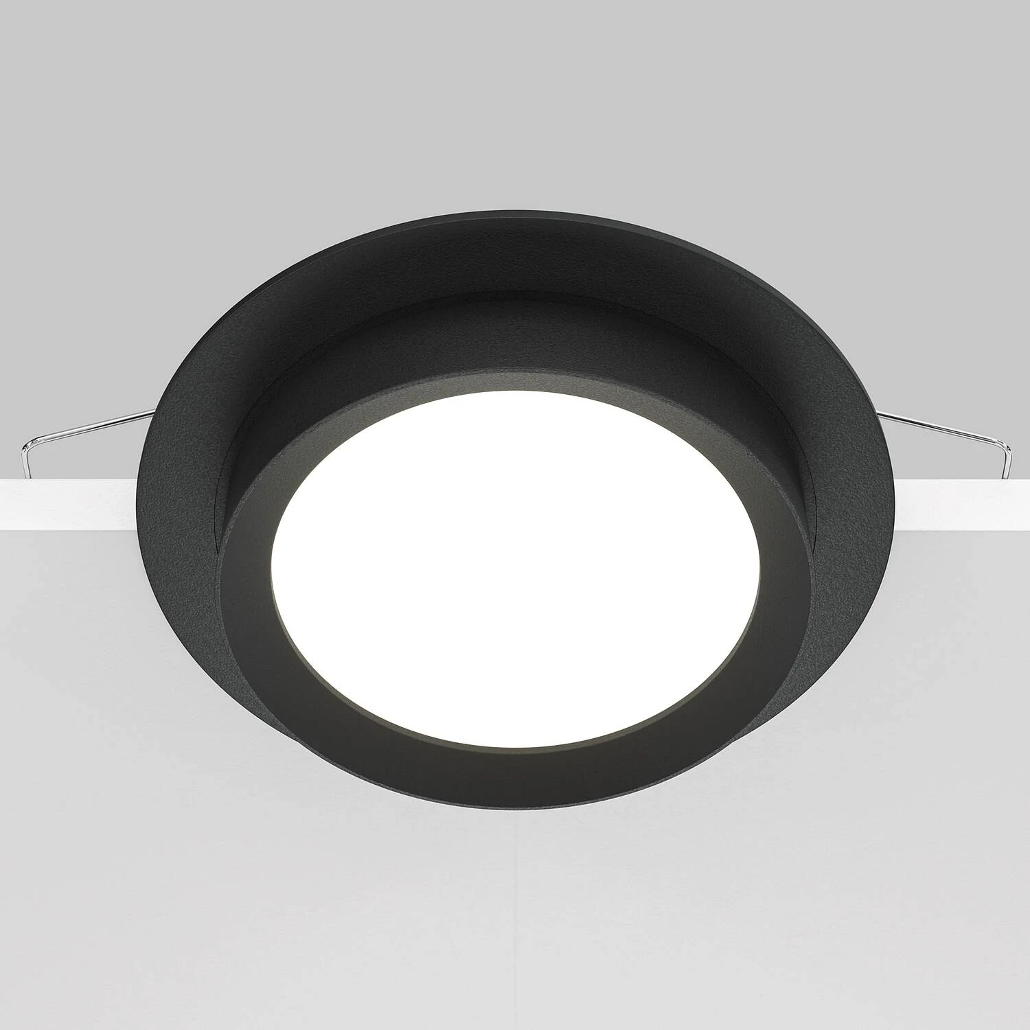 Встраиваемый светильник Downlight Hoop, 1xGX53 Черный (Maytoni Technical, DL086-GX53-RD-B) - Amppa.ru