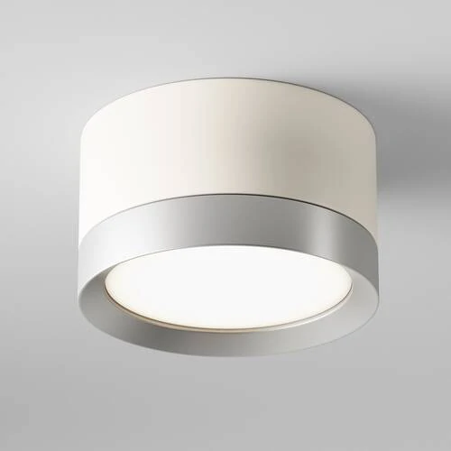 Потолочный светильник Ceiling Hoop, 1xGX53 Белый с Серебром (Maytoni Technical, C086CL-GX53-SRD-WS) - Amppa.ru