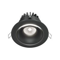 Встраиваемый светильник Downlight Yin, LED 12W, 4000K, Черный (Maytoni Technical, DL031-L12W4K-D-B)