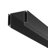 Комплектующие для светильника Ниша скрытого монтажа Алюминиевый профиль, Черный (Maytoni, ALM-11681-PL-B-2M)
