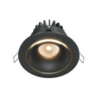 Встраиваемый светильник Downlight Yin, LED 12W, 3000K, Черный (Maytoni Technical, DL031-L12W3K-D-B)